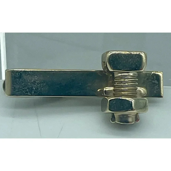Burndy N4-10STR KS90 Split Bolt Connector Gold Tone Tie‎ Tack - Picture 1 of 3